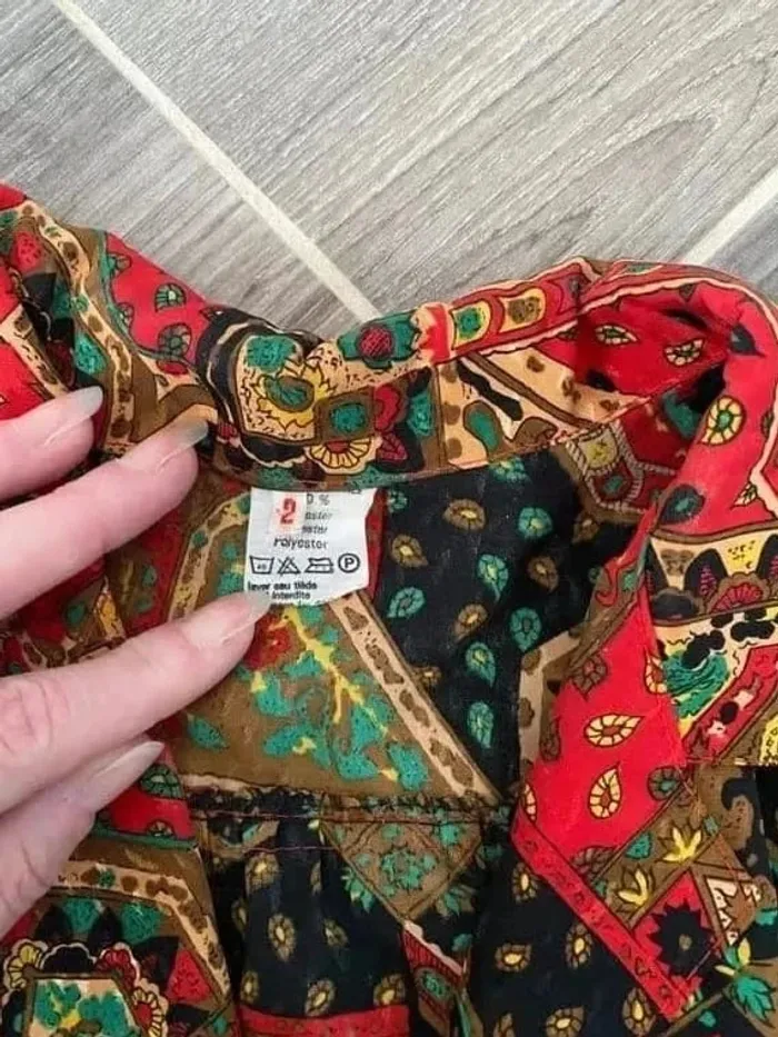 Jolie Blouse vintage 40/42 L/XL - photo numéro 4