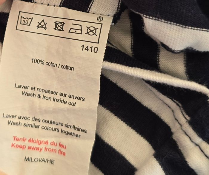 T-shirt marinière bébé 3 mois – Terre de Marins - photo numéro 8