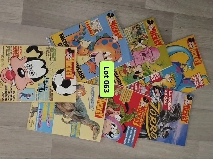 Lot Vintage 7 magazines Journal de Mickey année 1985 L063  7597197206
