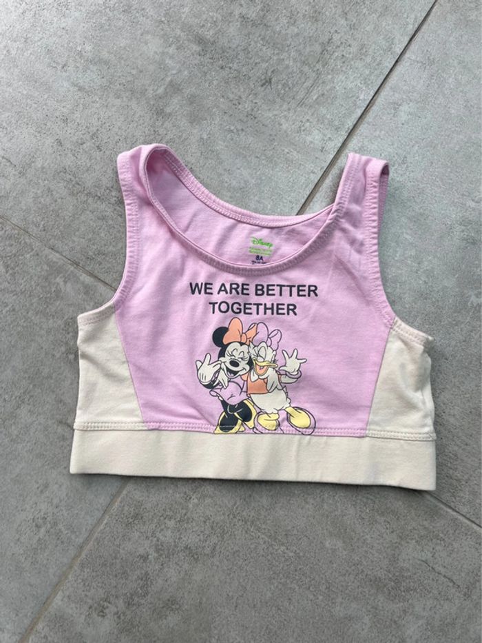 Brassière sport Minnie 8 ans neuve