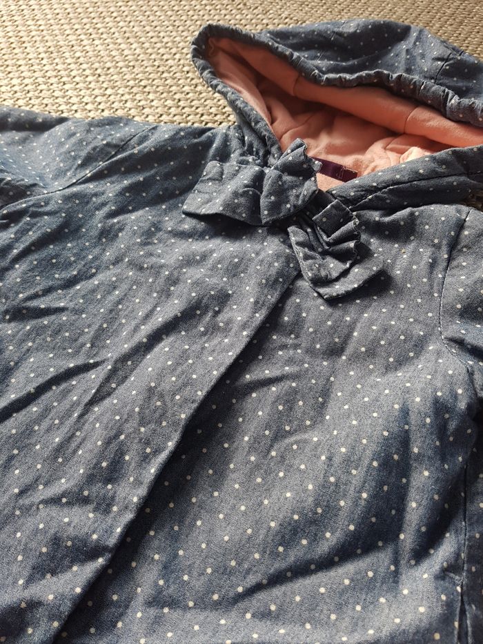 Manteau à capuche mi saison fille - 18 mois - photo numéro 5