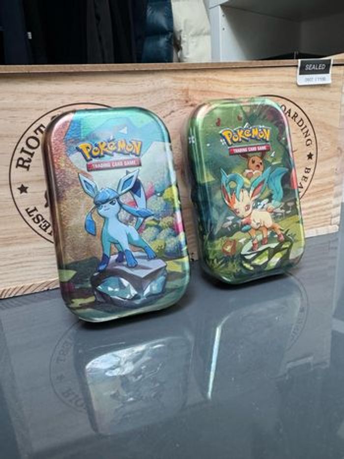 Lot 2 Pokemon Mini tin EV 8.5 Givrali Phyllali