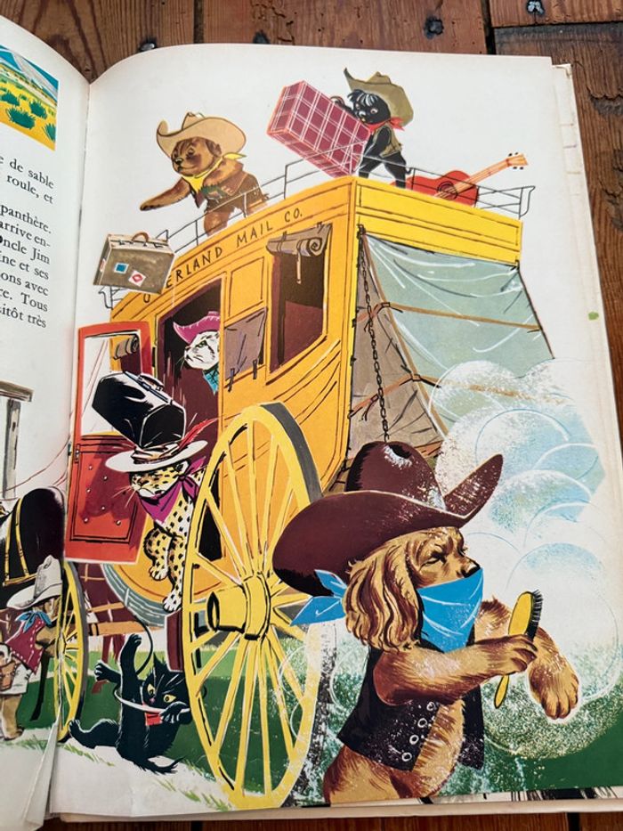 Grands albums Hachette livre rare ancien blanc Caroline au Ranch Pierre Probst - photo numéro 7