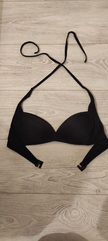 Haut de maillot de bain noir 38