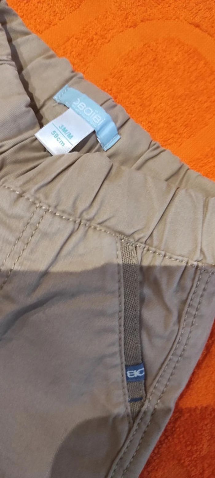 Pantalon chino Obaibi 3 mois 60 cm - photo numéro 2