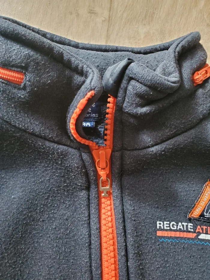 Veste zippée Terre de marins 4 ans - photo numéro 2