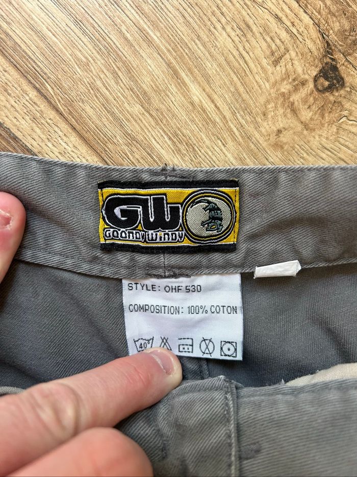 Pantalon Cargo Goody Windy GW - 100% Coton - Kaki / Gris - photo numéro 4