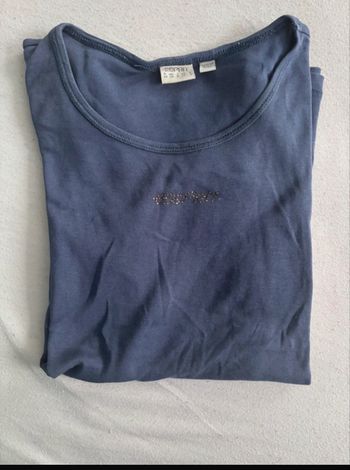 Tee-shirt Esprit gris-bleu XS – basique chic