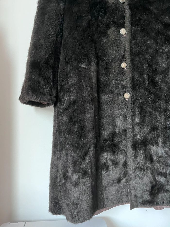 Manteau long en fourrure synthétique vintage - photo numéro 8