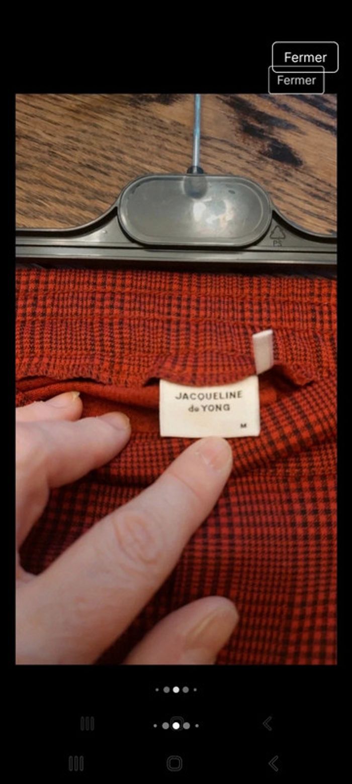 Pantalon Jaqueline de Jong rouge/noir eu M - photo numéro 7