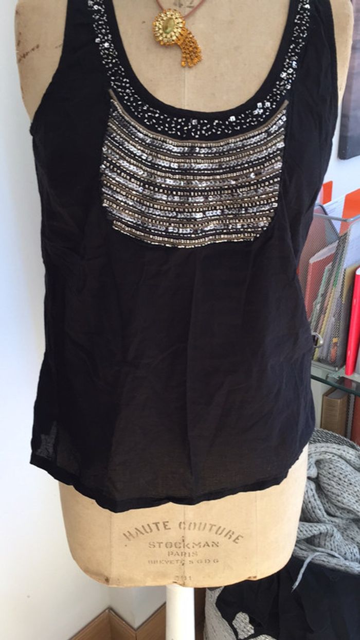 Débardeur grain de malice noir 40 - photo numéro 2