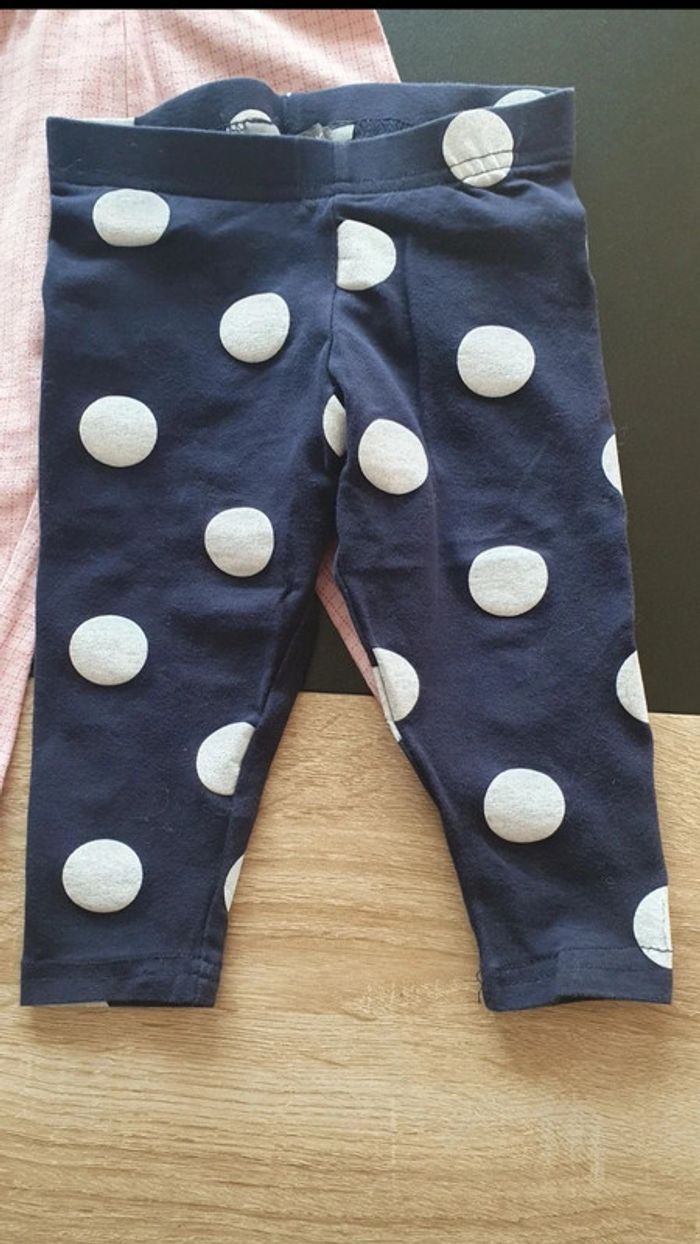 Lot de 2 leggings 3/4 18 mois et 18-24 mois - photo numéro 2