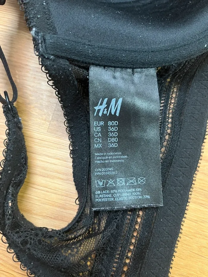 Soutiens-gorge noir H&M 80D - photo numéro 4