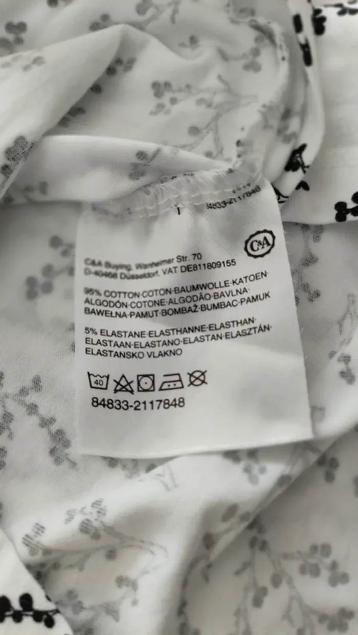 Tee-shirt manches courtes c&a taille M - photo numéro 9