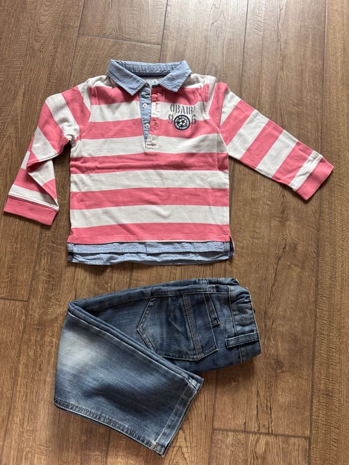 Jeans et haut Okaidi 5 ans - photo numéro 2