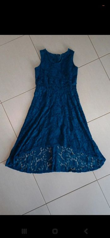 Robe asymétrique bleu marine shein 9 10 ans