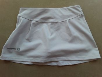 Jupe-short blanche de tennis fille ARTENGO 3 ans BE