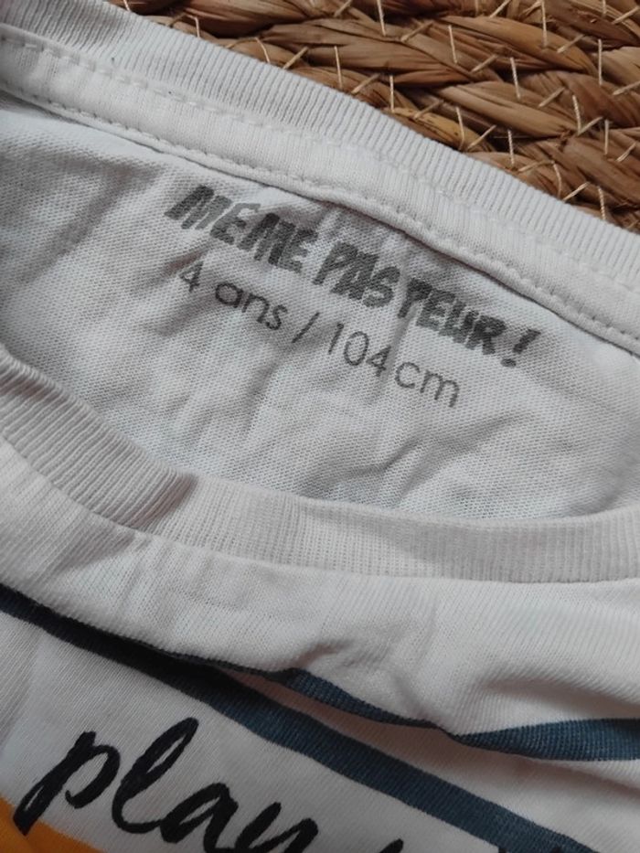 Tee-shirt manches longues, même pas peur, 4 ans - photo numéro 2