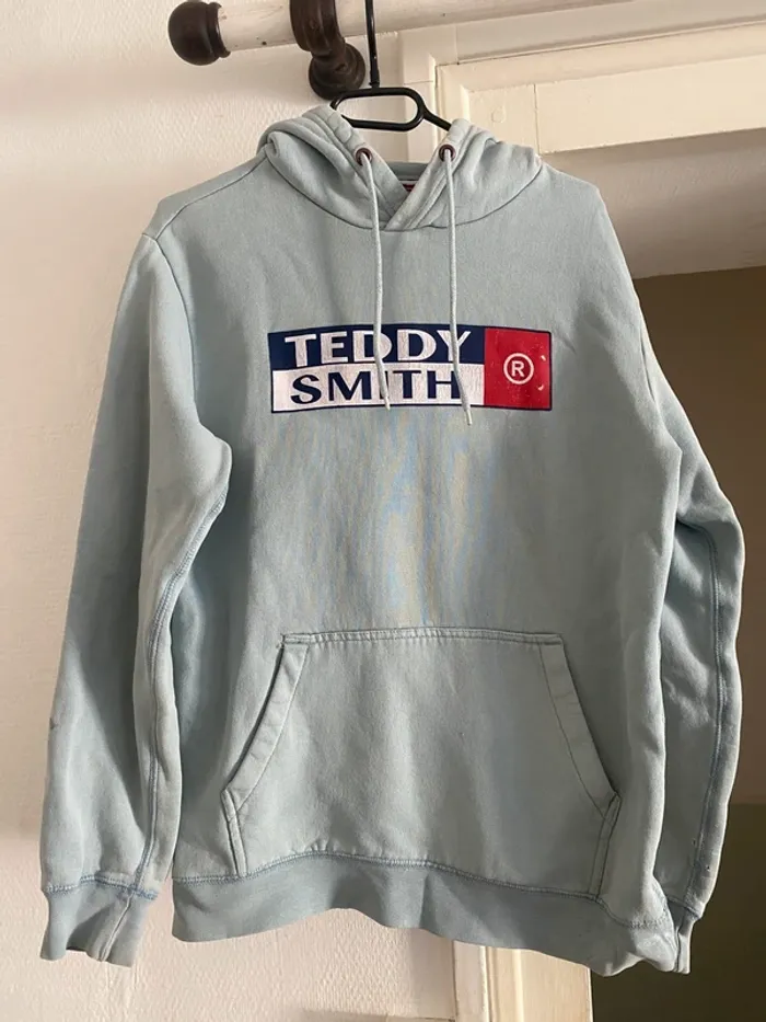 Sweat Teddy Smith bleu clair