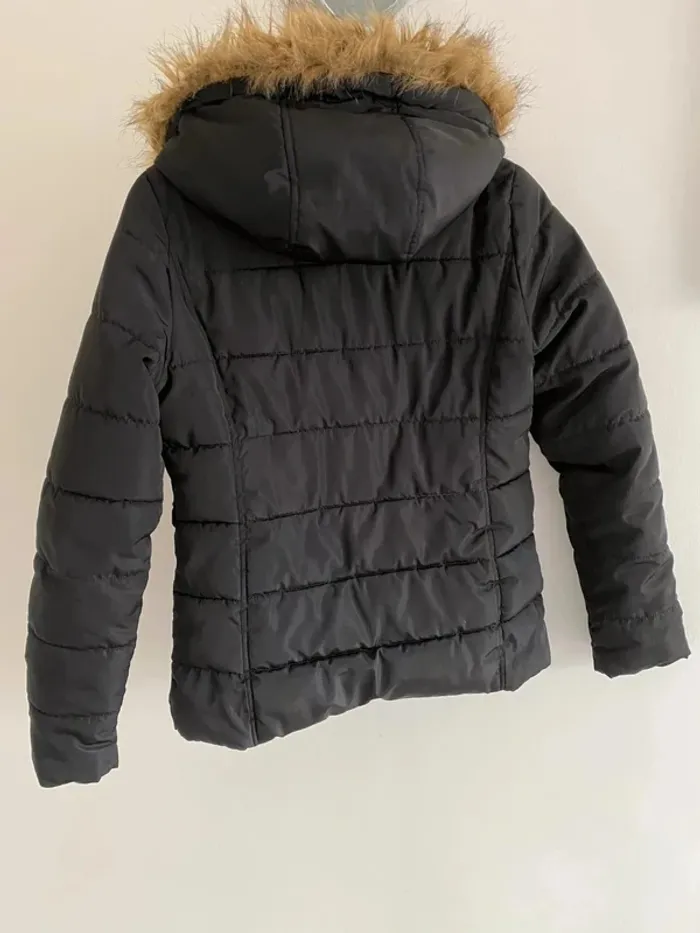 🎀 Jolie doudoune noir a capuche femme LH Taille 36/S - photo numéro 3