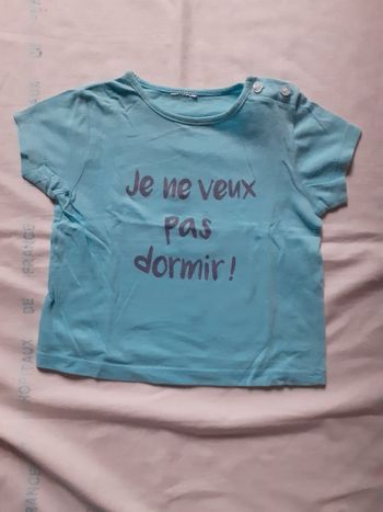 Tee shirt bleu turquoise