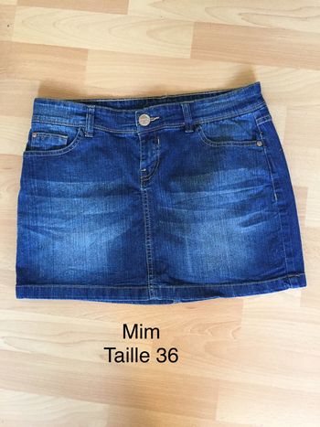 Mini jupe en jeans Mim Taille 36