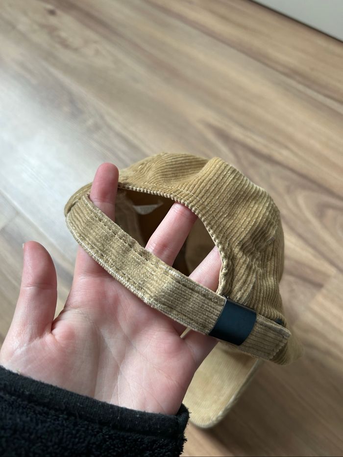 Casquette beige unie côtelée Homme Boutique Indépendante Réglable - photo numéro 5