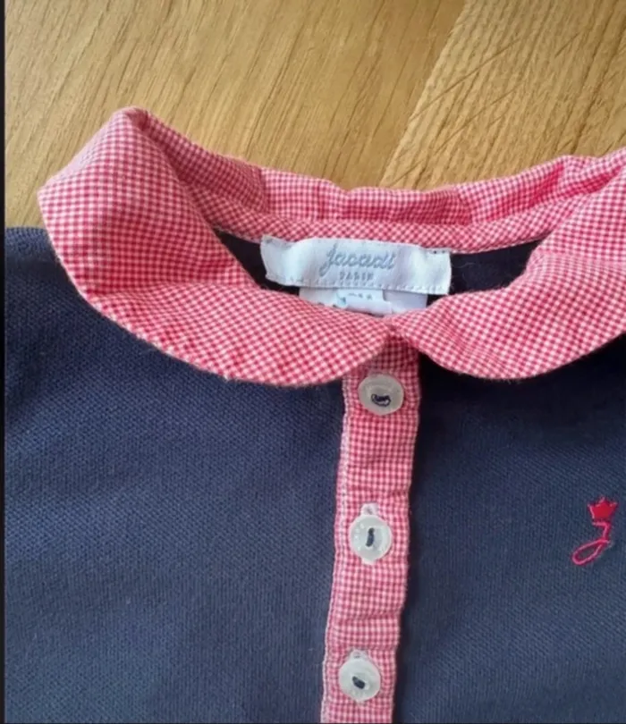 Superbe Robe polo d'été Jacadi fille 6 mois - photo numéro 3