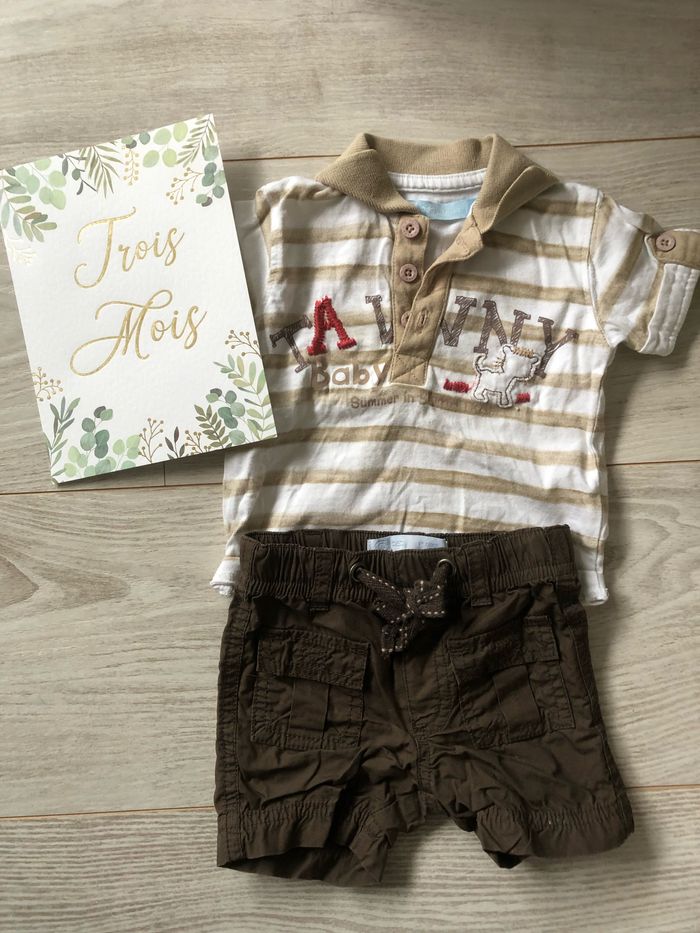 Ensemble short -t-shirt 3 mois