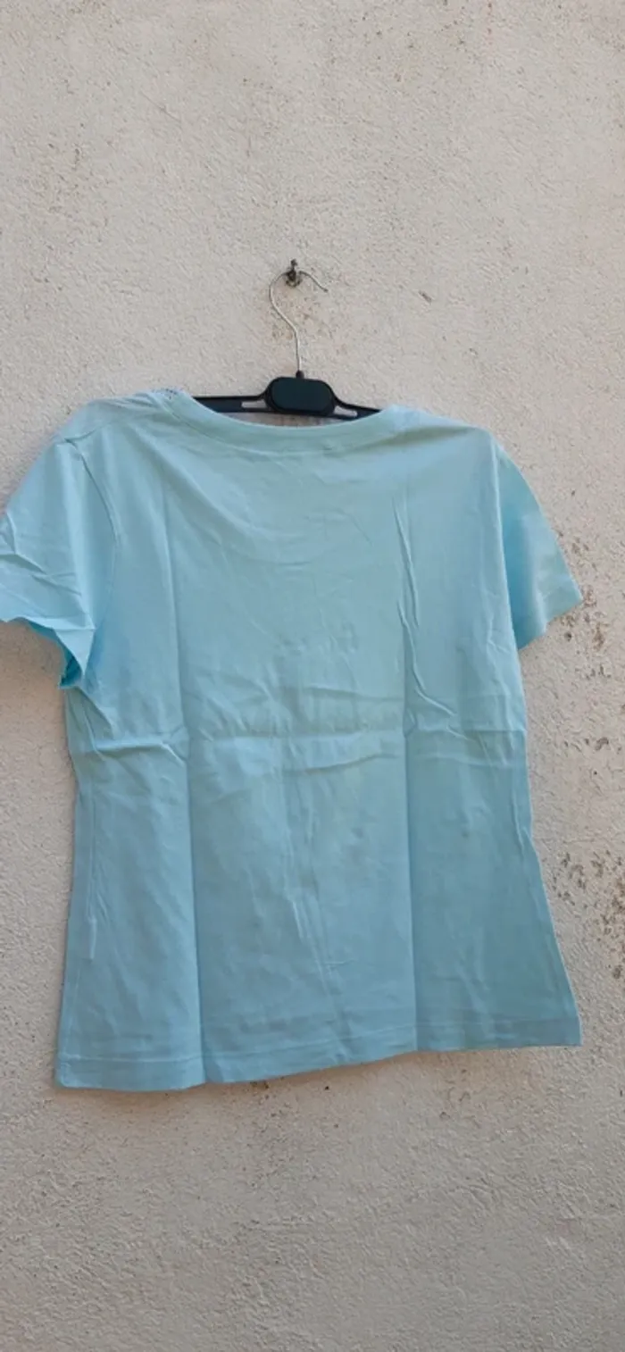 Haut bleu turquoise Taille 2 - photo numéro 3