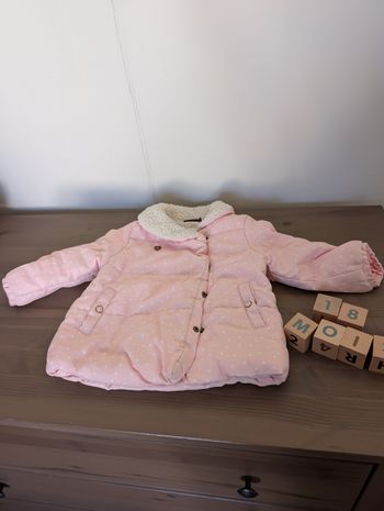 Manteau rose sergent major 18 mois