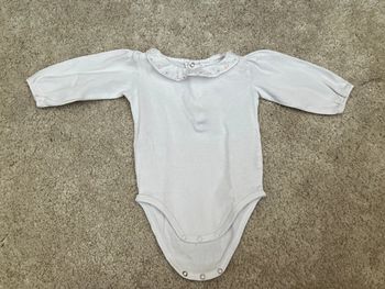 Body chic manches longues avec col Claudine  fille - 9 mois - boutchou