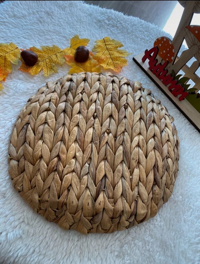 Superbe panier 🧺 tressé Naturel - photo numéro 2