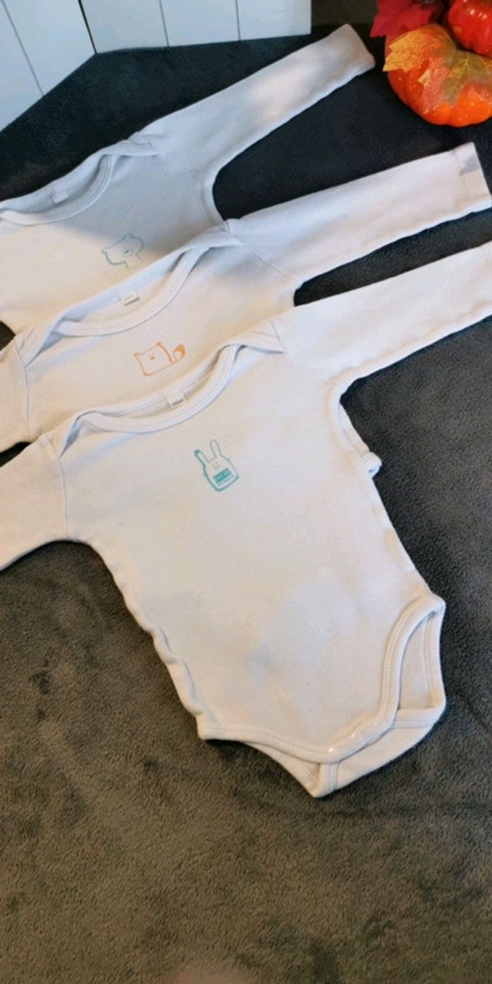 Lot de 3 bodies 6 mois