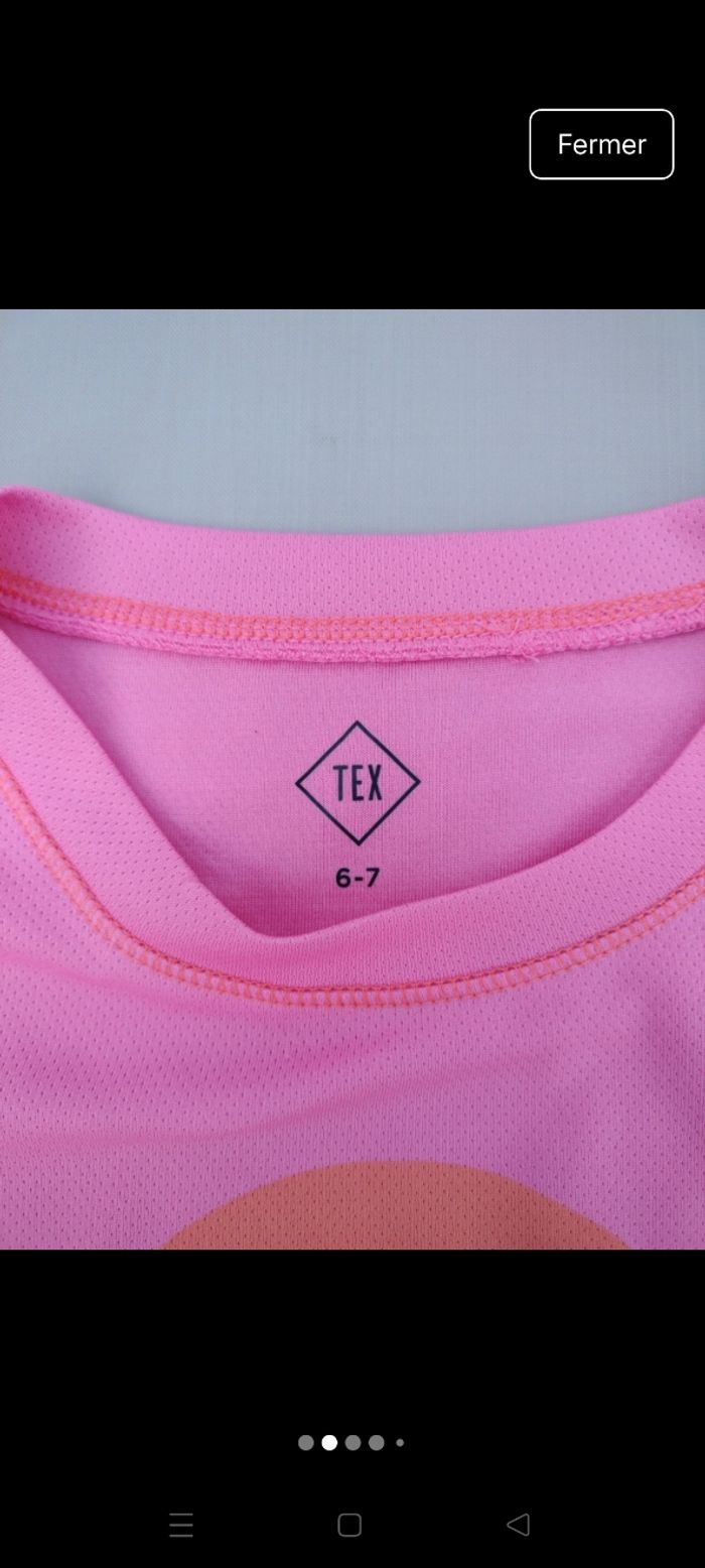 T-shirt rose - photo numéro 2