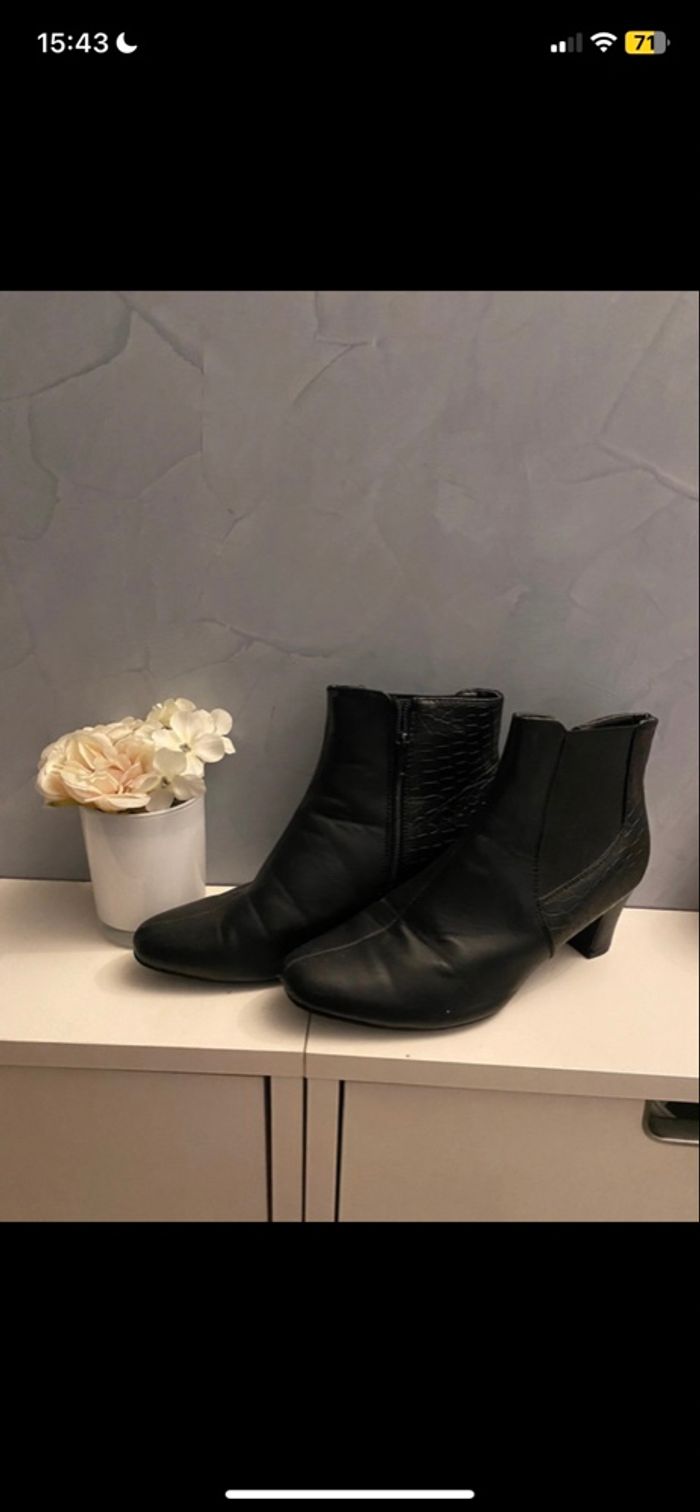 Bottines à talon noires