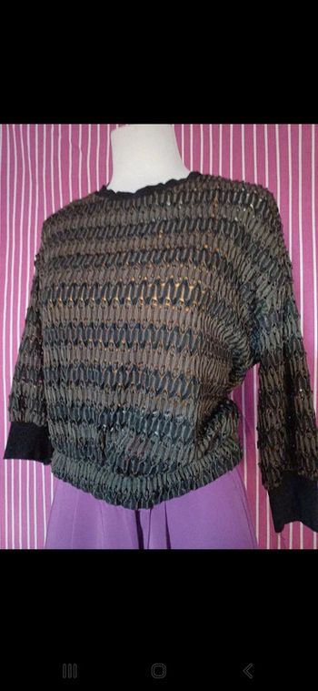 🟤🧵 Pull-over tricot a col rond🧵🟤