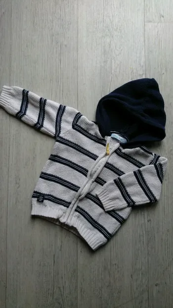 Gilet marin garçon 18 mois