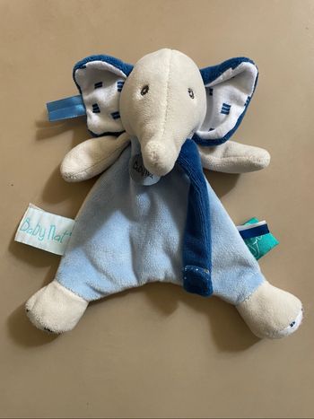 Doudou bébé éléphant Baby Nat