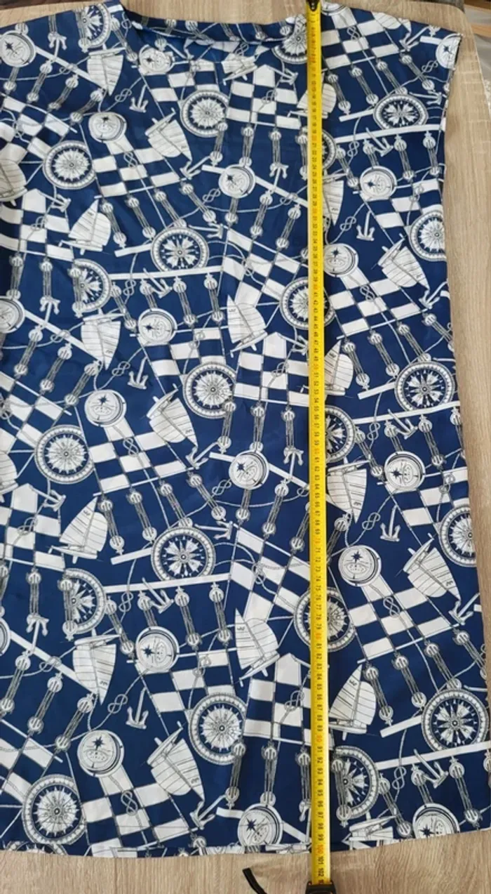 Robe motifs marins bleue et blanche Taille 42 - photo numéro 8