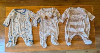 Lot de 3 dors-bien velours