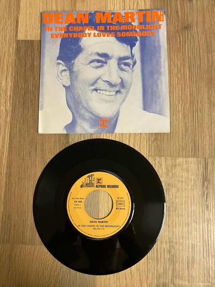Vinyle 45 tours-Dean Martin-In the chapel In the moonlight