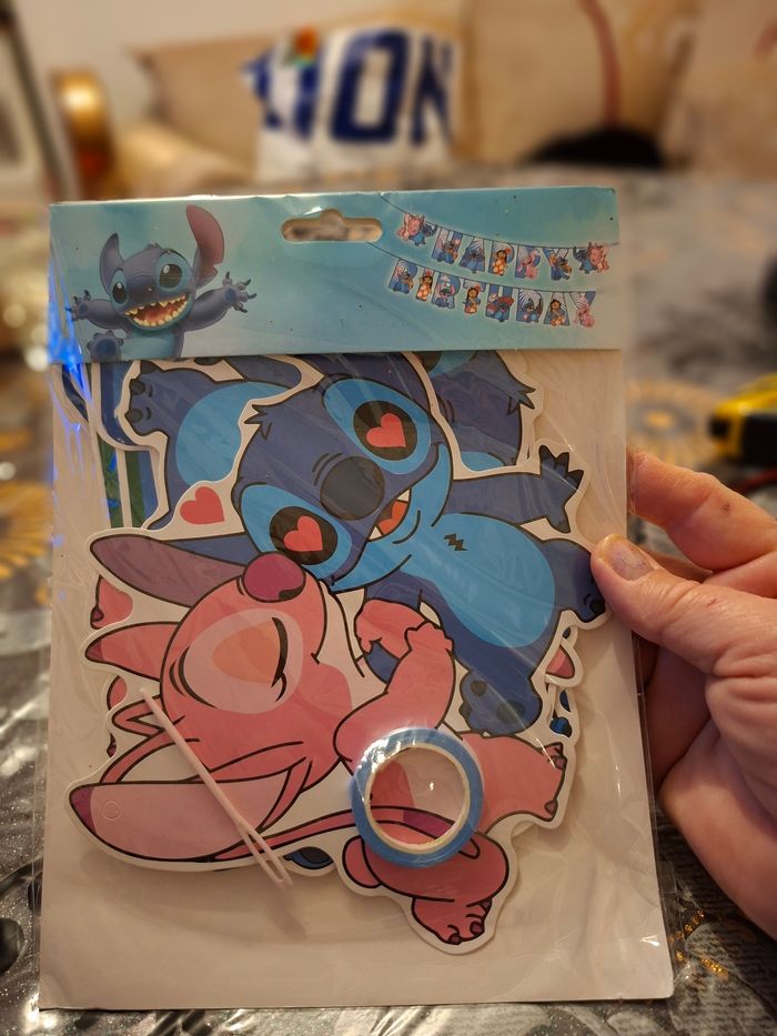 Guirlande happy birthday stitch neuf prix 3 euro