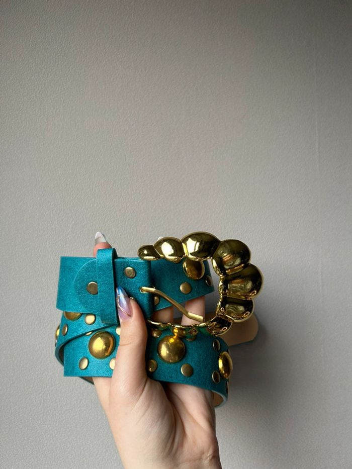Ceinture bleu canard - photo numéro 2