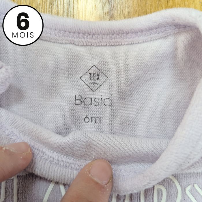 Pyjama chaud en velours - bébé 6 mois - photo numéro 3