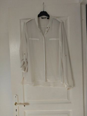 Chemisier élégant blanc cassé 40/42