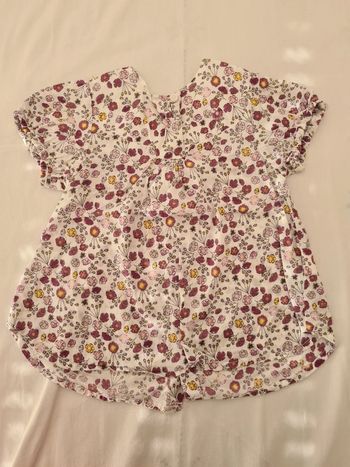 Blouse manches courtes Obaibi 12 mois