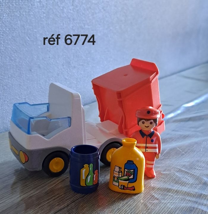 Playmobil 123 camion poubelle avec chauffeur