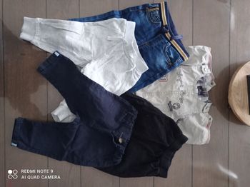 Lot salopette pantalon 9 mois