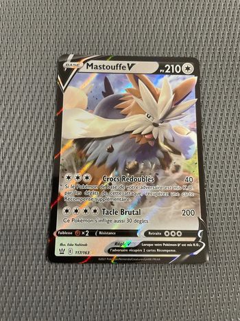 Carte Pokémon Mastouffe V 117/163 Styles de Combat FR